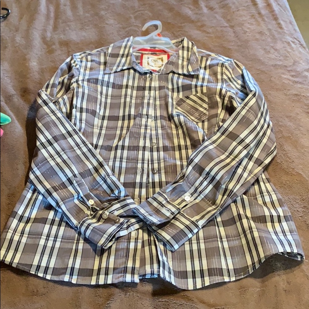Long sleeve casual top with sparkles